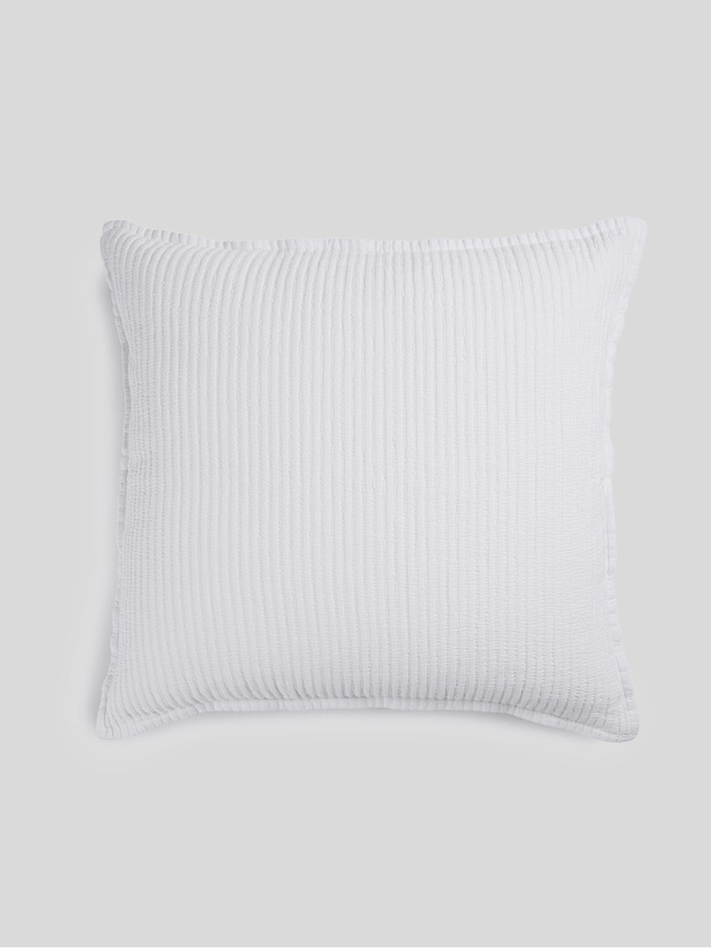 Set of 3 Parachute White Matelasse Euro Shams